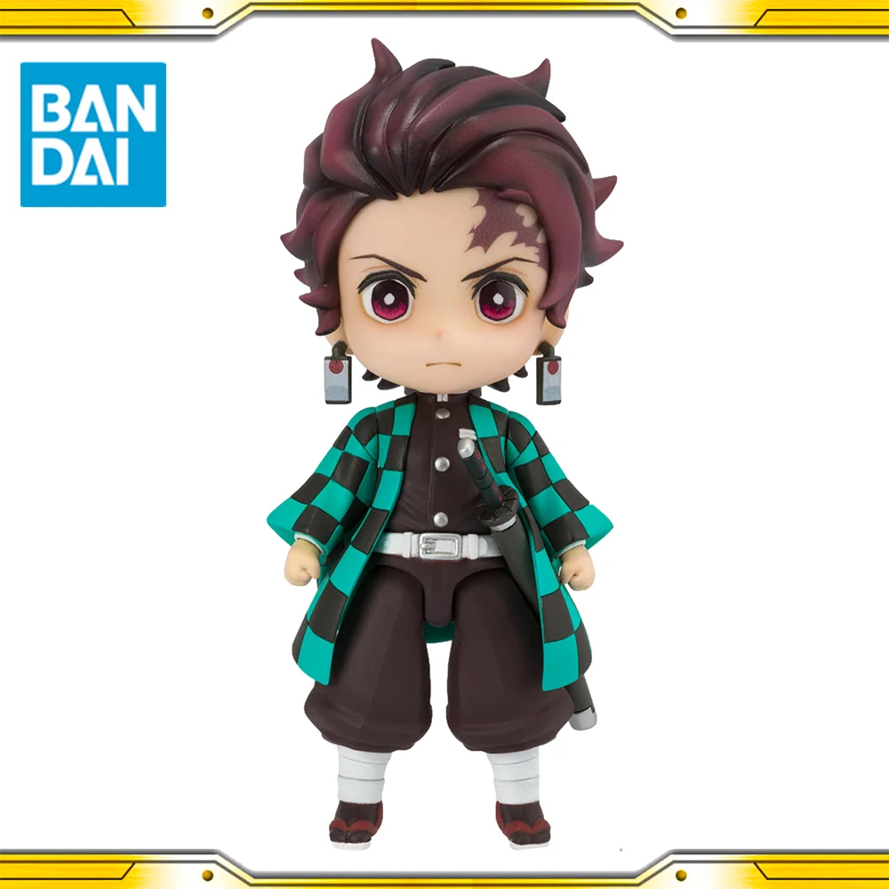 

In Stock Original Bandai Demon Slayer Kimetsu No Yaiba Kamado Tanjirou Q Version PVC Anime Figure Model Toys Collectibles Gifts