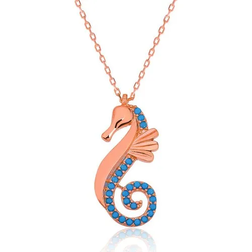 Fashion Jewelry Necklace Alegra Silver Silver Seahorse Women Necklace