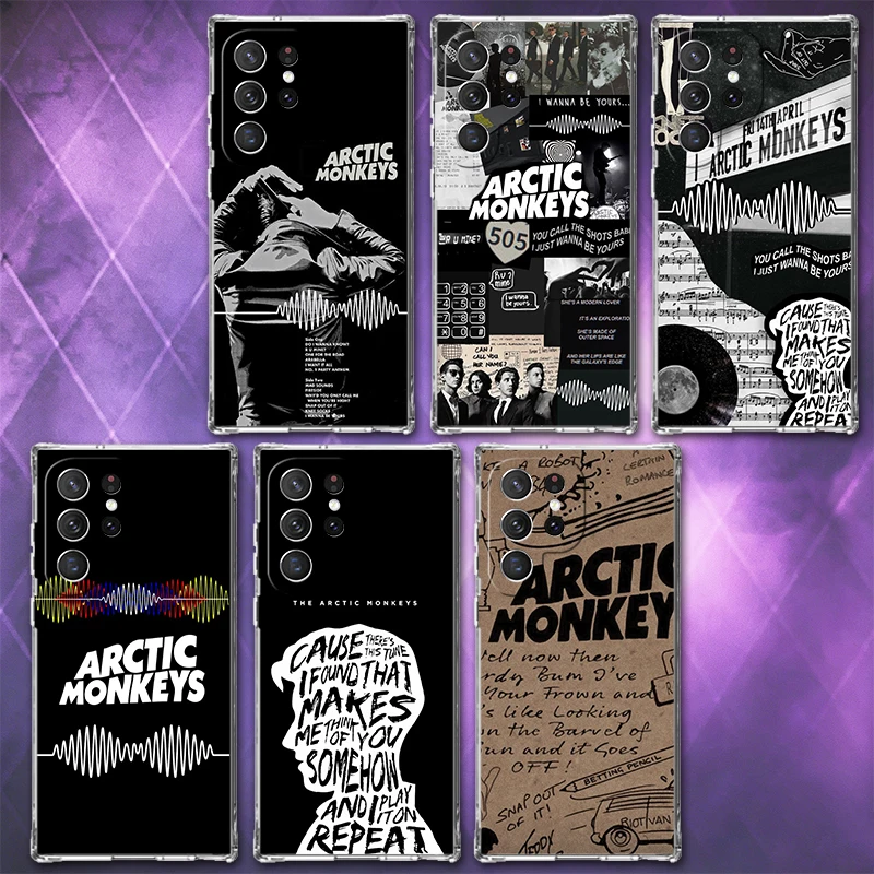 Arctic M-Monkeys Special Offer Soft Phone Case For Samsung Galaxy S26 S25 Edge S24 S23 Ultra S21 S20 FE S22 Plus + Pattern Back