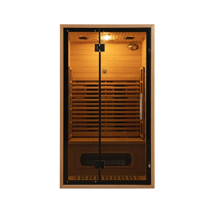 Red Light Therapy Hemlock/Cedar 2 Person Indoor Sauna Room