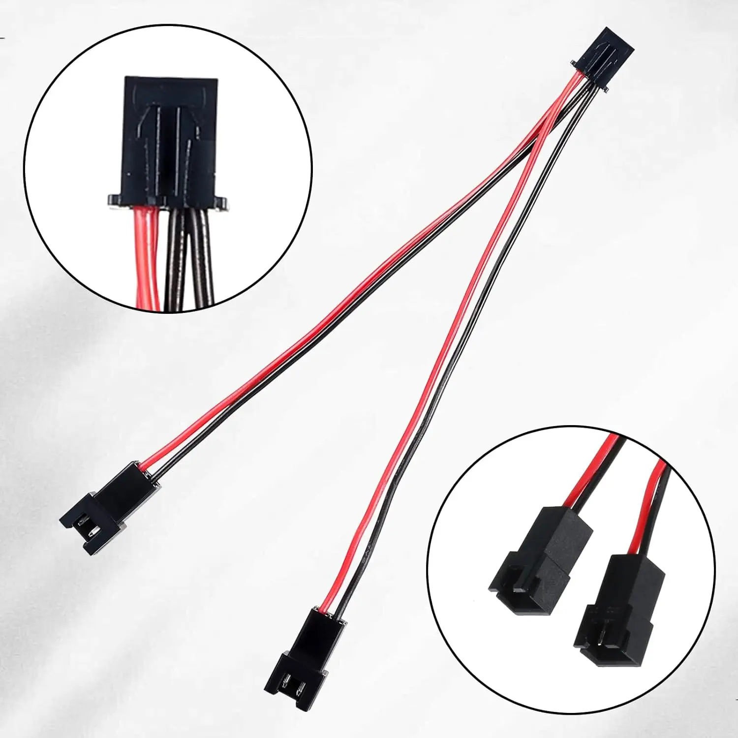 3/5/10 قطعة أجزاء طابعة ثلاثية الأبعاد Hotend مروحة التبريد كابل التوصيل الموازي 2pin XH2.54 محطة أنثى إلى ذكر موصل خط