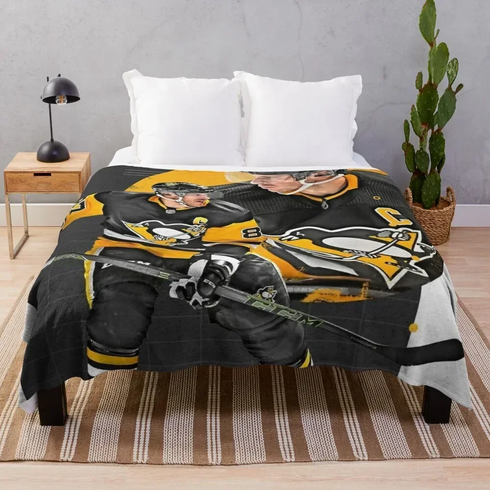

Sidney Crosby Throw Blanket Warm Flannel Blanket for Couch Chair Bedroom