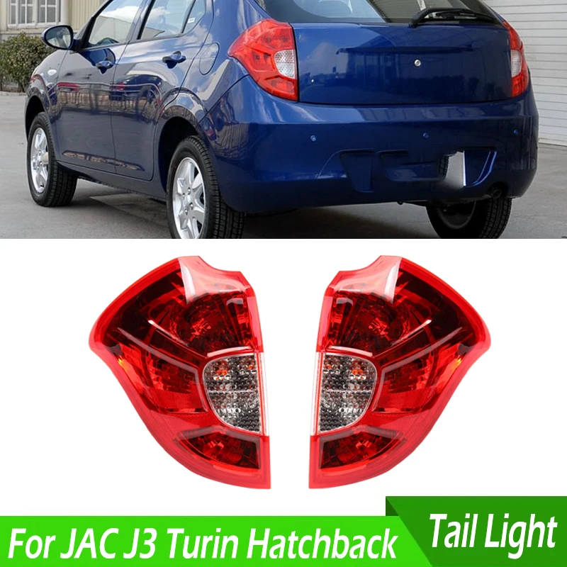 For JAC J3 Turin Hatchback Car Rear Bumper Tail Lamp Tail Light Assembly Rear Brake Light Warning Light Taillights With Bulbs