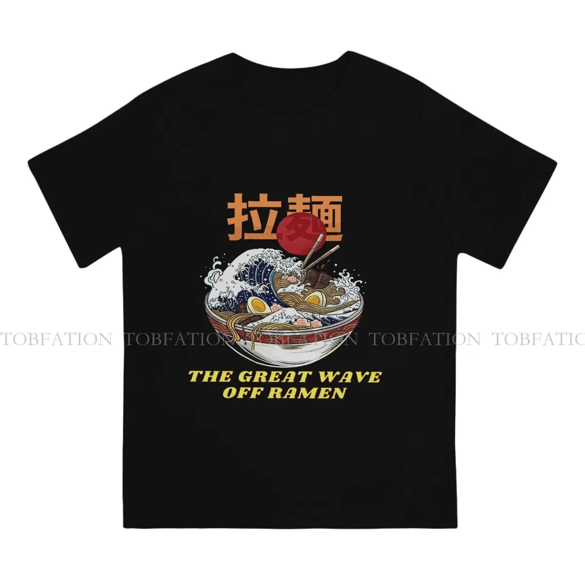 The Great Ramen off Kanagawa 100% Cotton TShirts The Great Wave Off Ramen Personalize Homme T Shirt New Trend Tops Size S-6XL