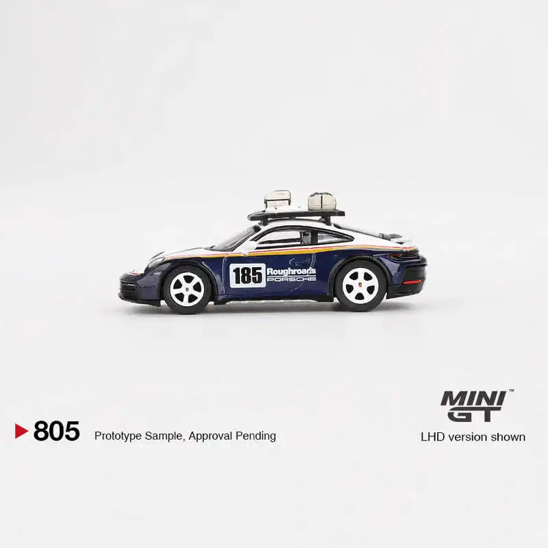 نموذج سيارة صغير Gt 1/64 بورش 911 داكار رالي سباق السيارات نموذج محاكاة غرفة عرض نموذج سيارات الصبي جمع هدية عيد ميلاد