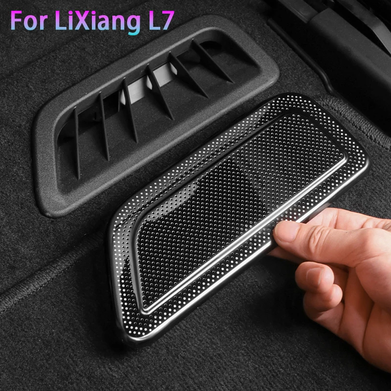 For Lixiang L7 Air Outlets Protection Cover Rear seats Stainless Steel Anti-Clogging Air Conditioning Vents Cover for Li Auto