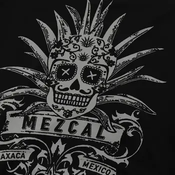 墨西哥骷髏頭T卹 梅斯卡爾復古龍舌蘭糖骷髏優雅T卹 男士服裝 潮流優惠 8 最佳銷售 梅斯卡爾酒 - №7