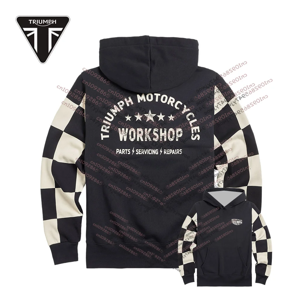 

25 New NIKKI Men's And Women's Hoodies Abbigliamento Triumph Moto Stwearshirt Cycling Clothes Outdoor Sports Training Hoody Tops