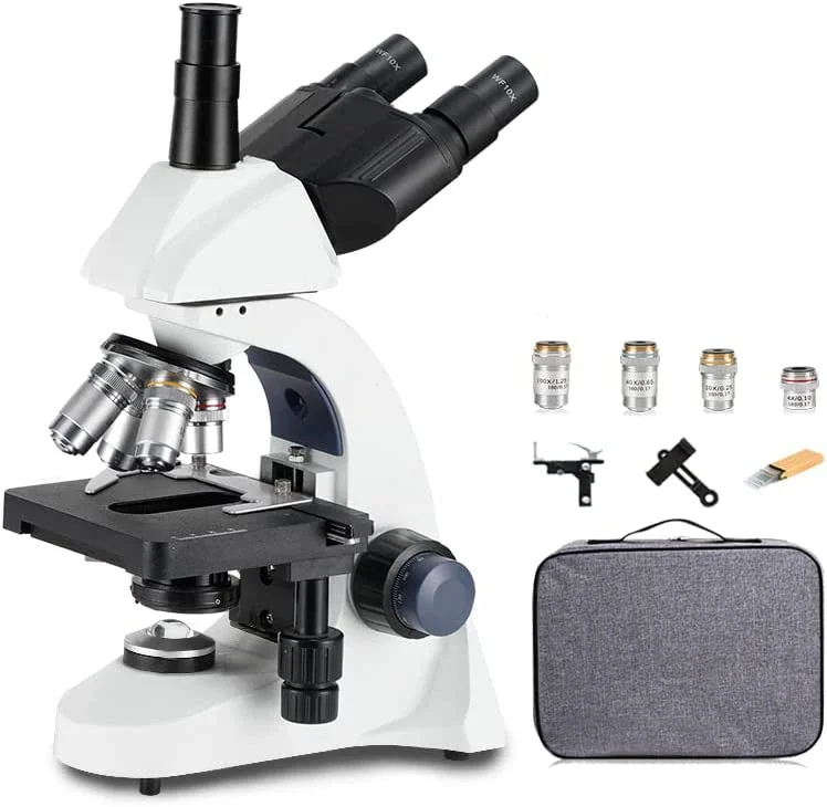 YYHC-Professional laboratory research 40X-2500X compound trinocular  microscope for adults students with storage bag