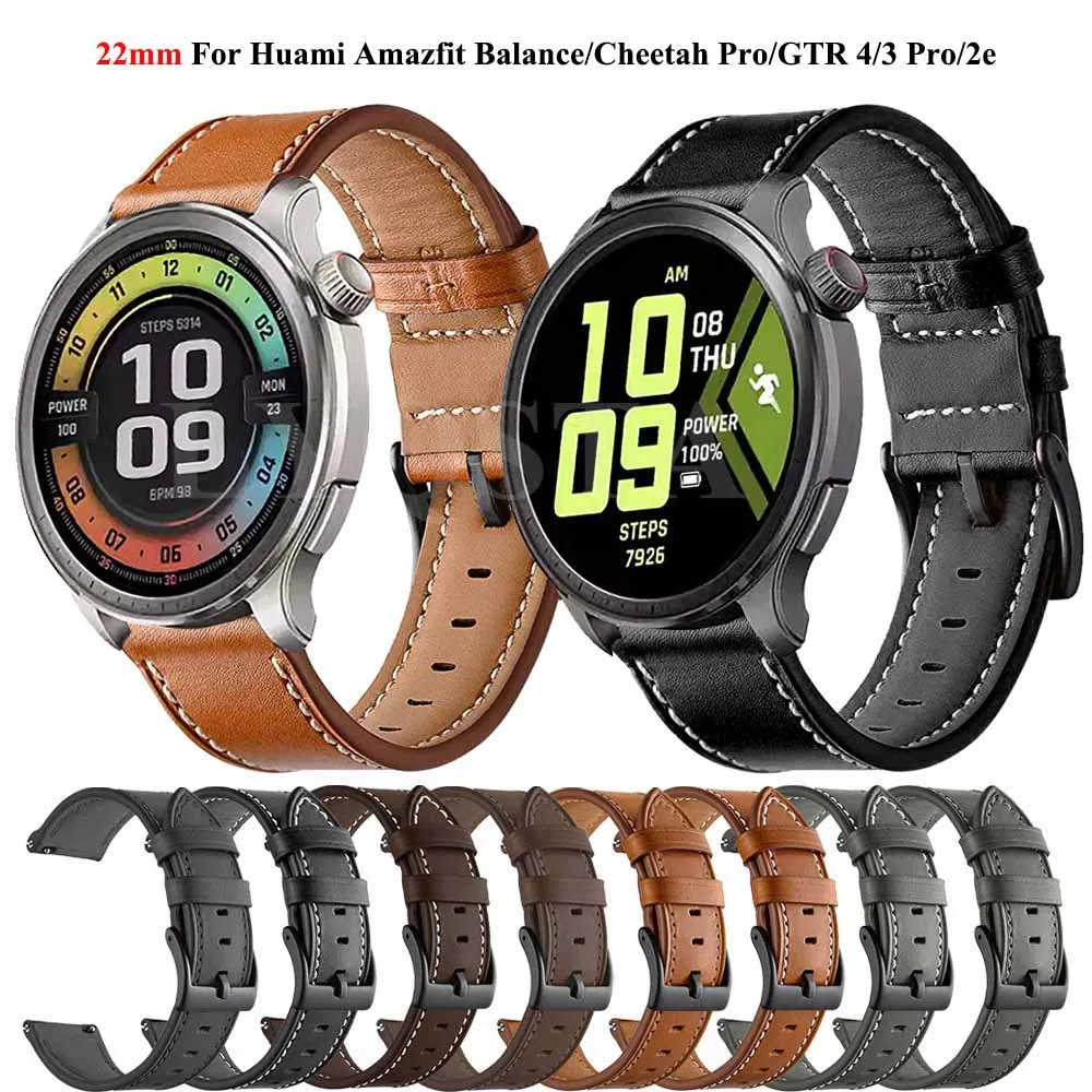 22mm Watch Strap For Huami Amazfit Balance Amazfit Cheetah Pro Round GTR 4 3 Pro Limited Edition Watchband Bracelet Wristband