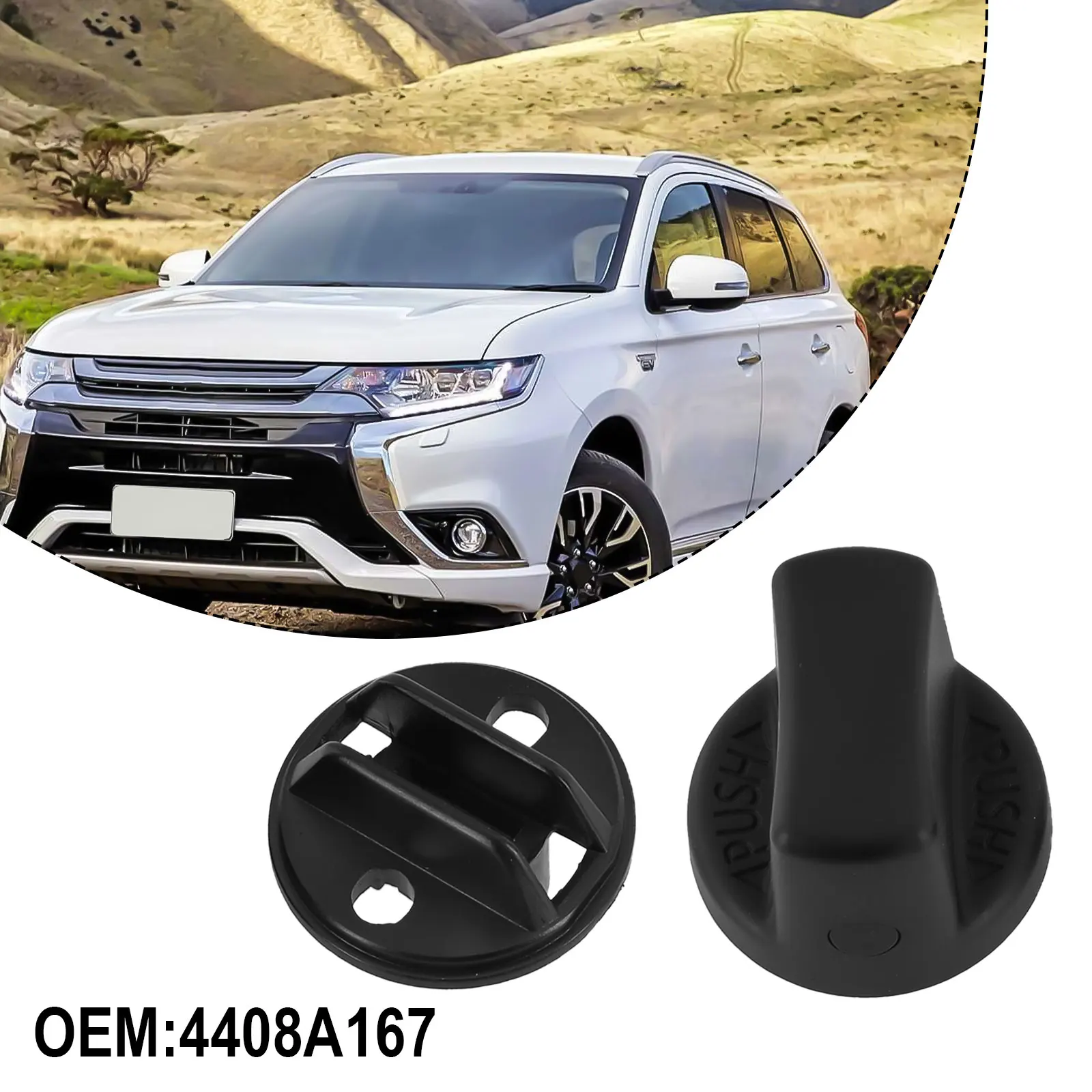 1PCS Car Keyless Ignition Start Switch Knob Cap Insert For Mitsubishi  For Outlander ABS Lgnition Key Knob Car Accessories