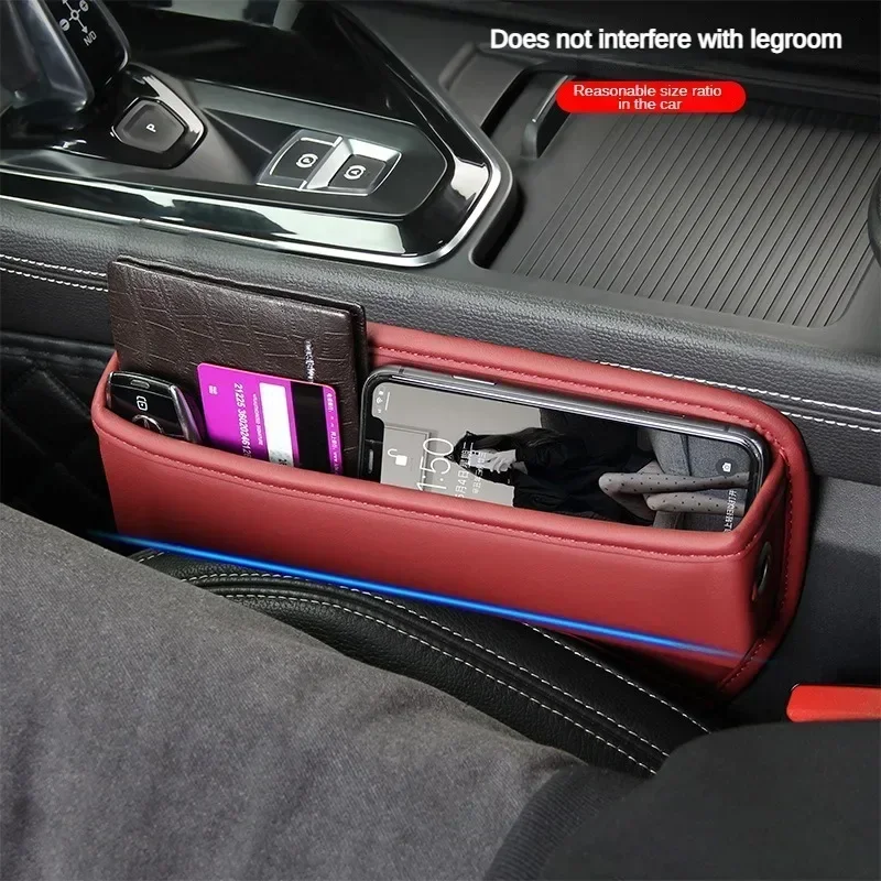 

Suede Car Seat Side Storage Pocket for Car Seat Gap Filler Organizer Box Leather Car Crevice Stowing Tidy Interior Parts