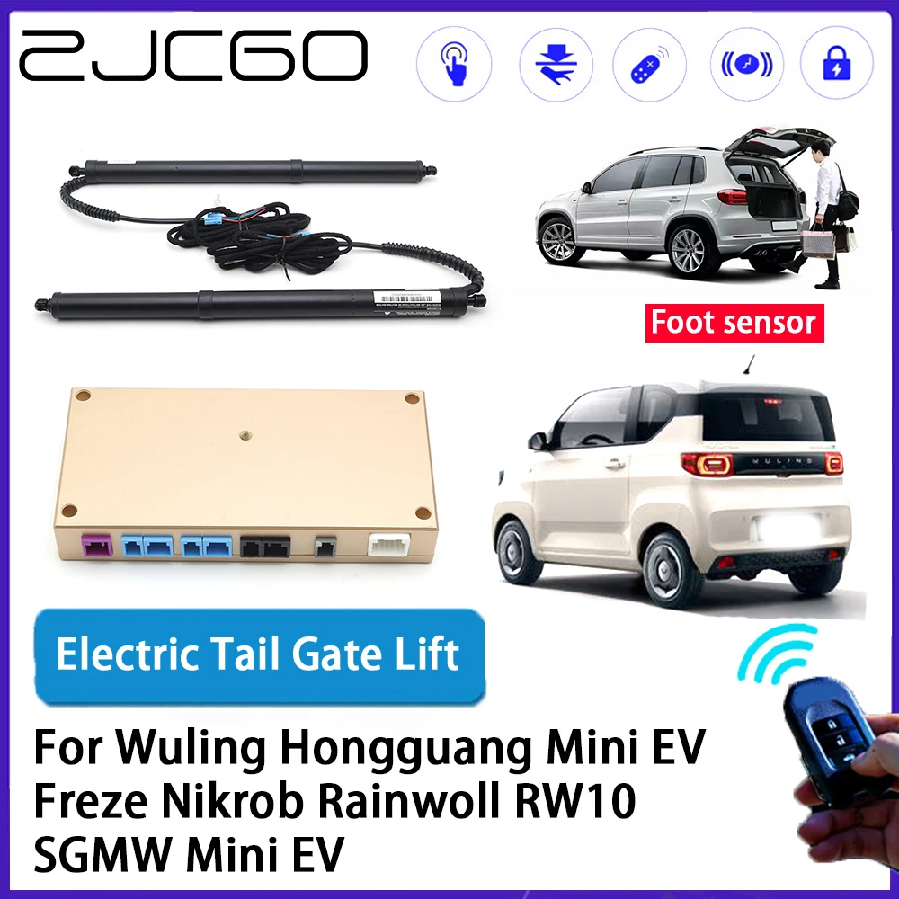 ZJCGO Car Auto Trunk intelligent Electric Tail Gate Lift for Wuling Hongguang Mini EV Freze Nikrob Rainwoll RW10 SGMW Mini EV