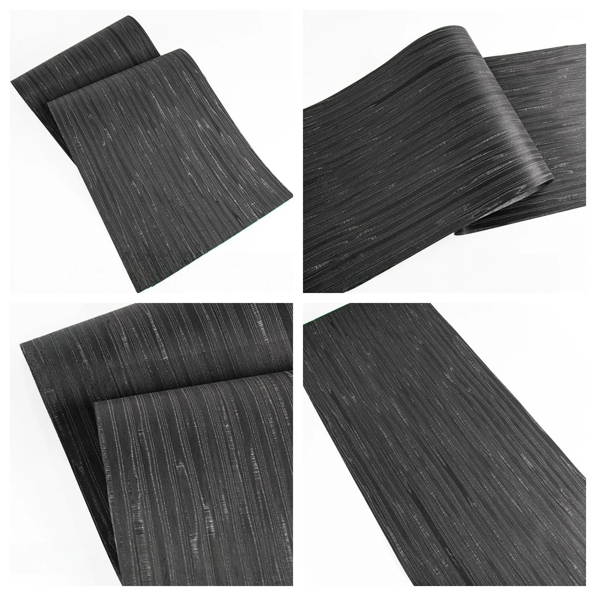 

Tech Black Pearl Engineered Wood Veneer 0.4-0.5mm – 250x58cm for Ceiling Decoration & Piano Soundboard(Backing Non-woven Fabric)