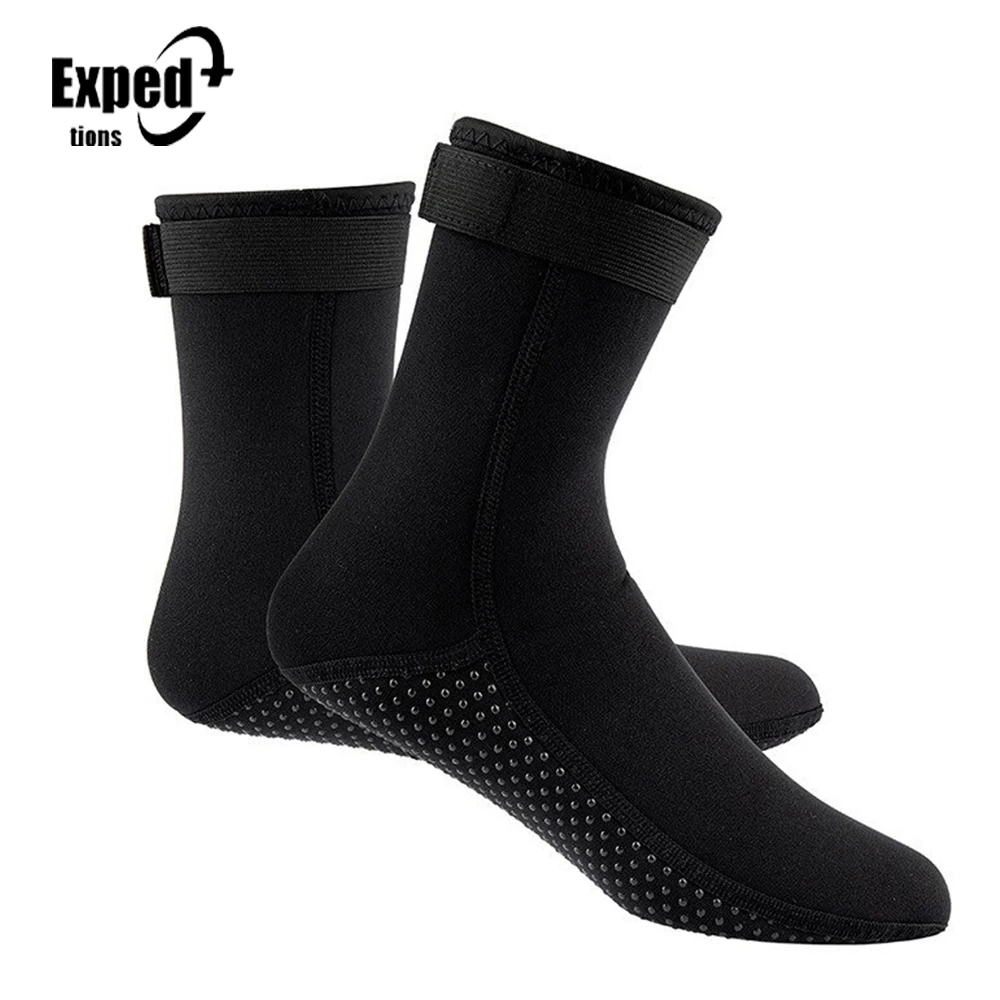 3mm Thickened Warm Snorkeling Swimming Beach Anti-choking Socks Shoes Men And Women Wading Streaming Soft Sole