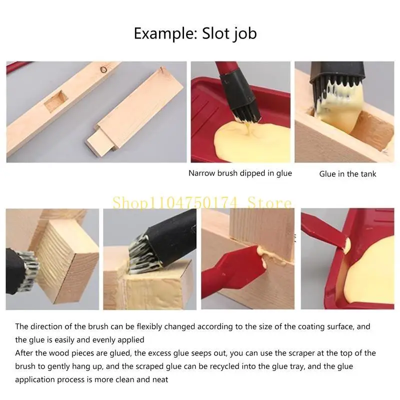 4pcs/set Woodworking Silicone Brush for Home Room Wall Ceiling Wall Roof Top Sale