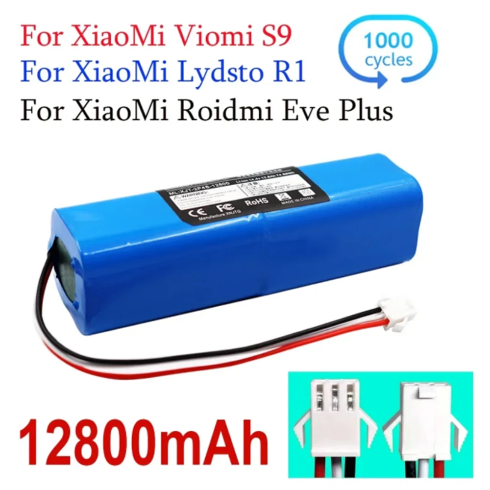 

Аккумуляторная батарея для робота-пылесоса XiaoMi Lydsto R1 Viomi S9 Roidmi Eve Plus R1, 12800 мАч