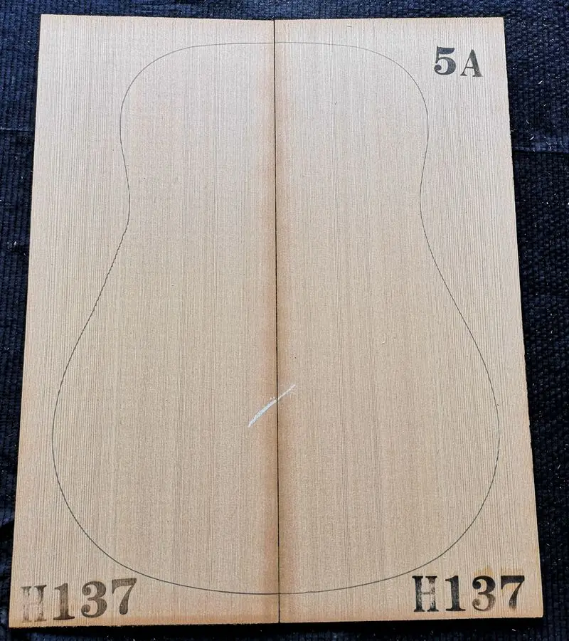 Deska gitary z litego drewna cedru czerwonego klasy AAAAA, drewno tonujące, panel do gitary, materiał do ręcznego wykonania gitar, 4,5*220*550mm (2 szt.)