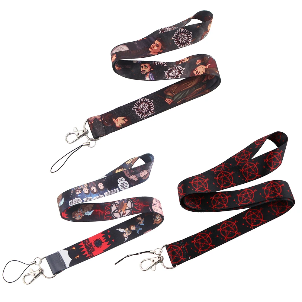 

JF0266 TV Supernatural Lanyards Cool Neck Strap Mobile Phone Keys ID Card Holder Lanyard For Keys DIY Hanging Rope Lanyards