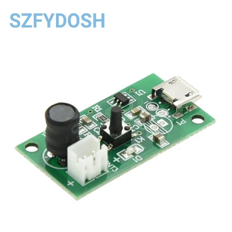 USB 5V Mini Mist Maker Module, 40kHz Ultrasonic Atomizer Driver Board with Piezo for Humidifier DIY Incubator