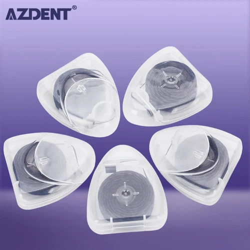 AZDENT 5 cajas 50m hilo Dental de carbón de bambú palillo de dientes negro sabor a menta hilo Dental hilo Dental palo de dientes limpiador de dientes