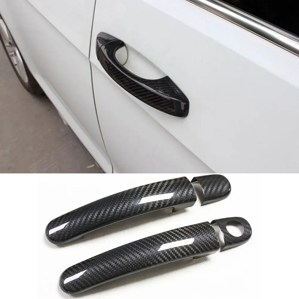 

ABS Carbon Fiber For VW Polo Santana tiguan 2012 2013 2014 2015 2016 2017 2018 Car Door Handle Covers Car Accessories Styling