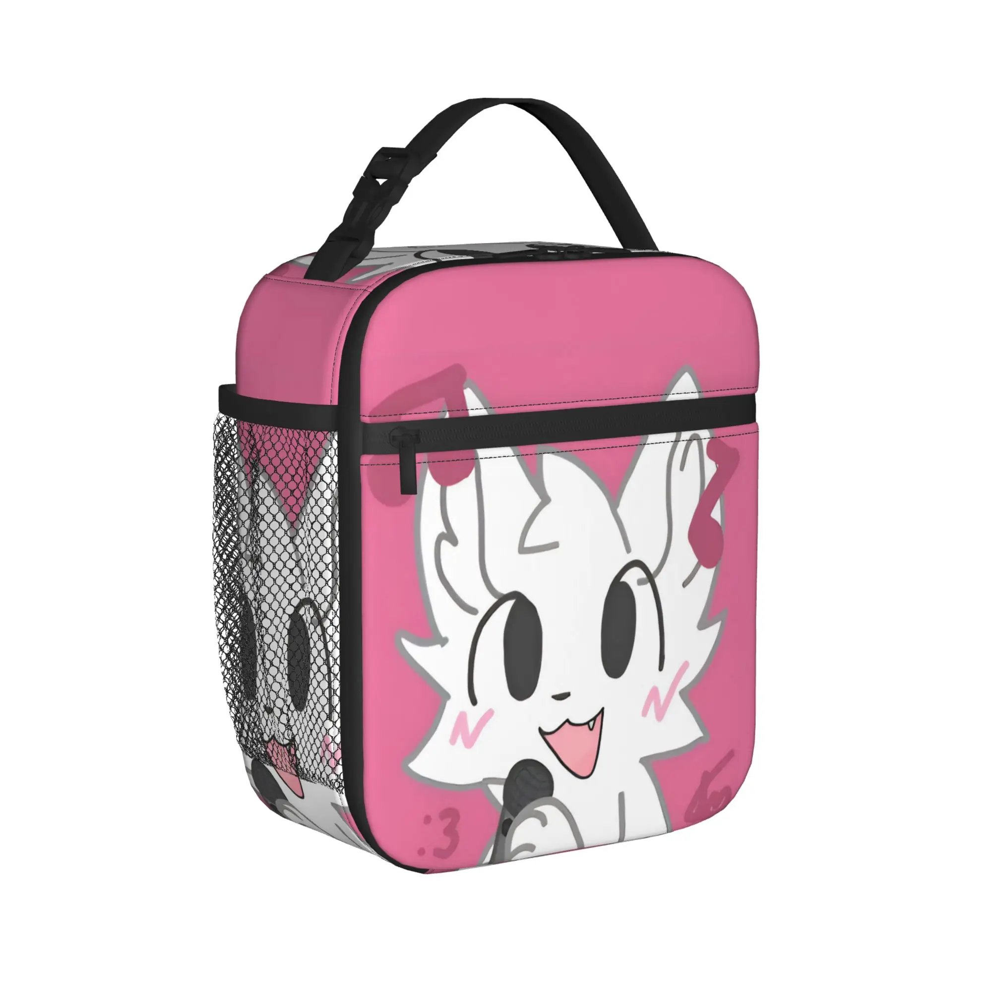 Boykisser Silly Cat Insulated Lunch Bag Leakproof Music Game Lunch Container Thermal Bag Tote Lunch Box Office  Travel Food Bag