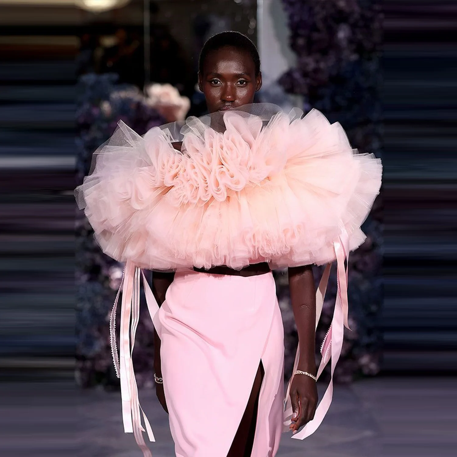 

Extra Puffy Ruffles Short Top Light Pink Puffy Women Top Any Size And Color Available Girls Outfit Formal Wear To Party