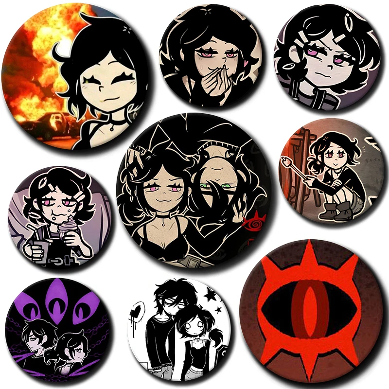 58mm Creative Cartoon Figure Brooch Pins Game The Coffin of Andy and Leyley Badge Backpack Shoes