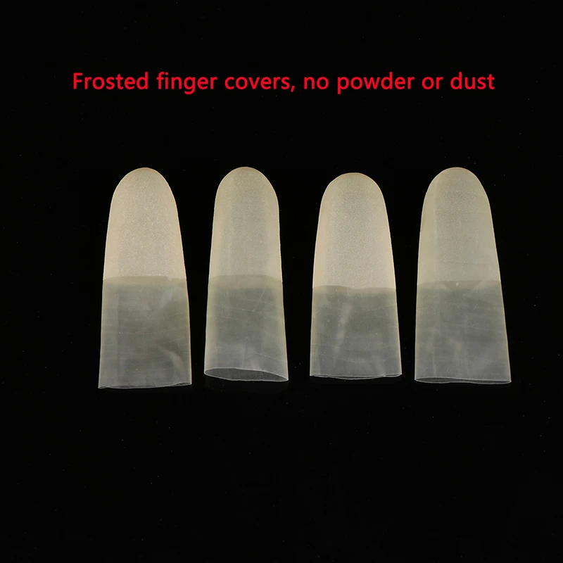 200/500PCS Rubber Non-slip Anti-static Finger Cots Disposable Latex Finger Cover Fingertips Protector Gloves Nail Art Tool