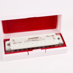 EASTTOP T008L Diatonic Blues Harmonica Key of D 10 Holes Harp Mouth Organ Harmonica for Adults Professionals