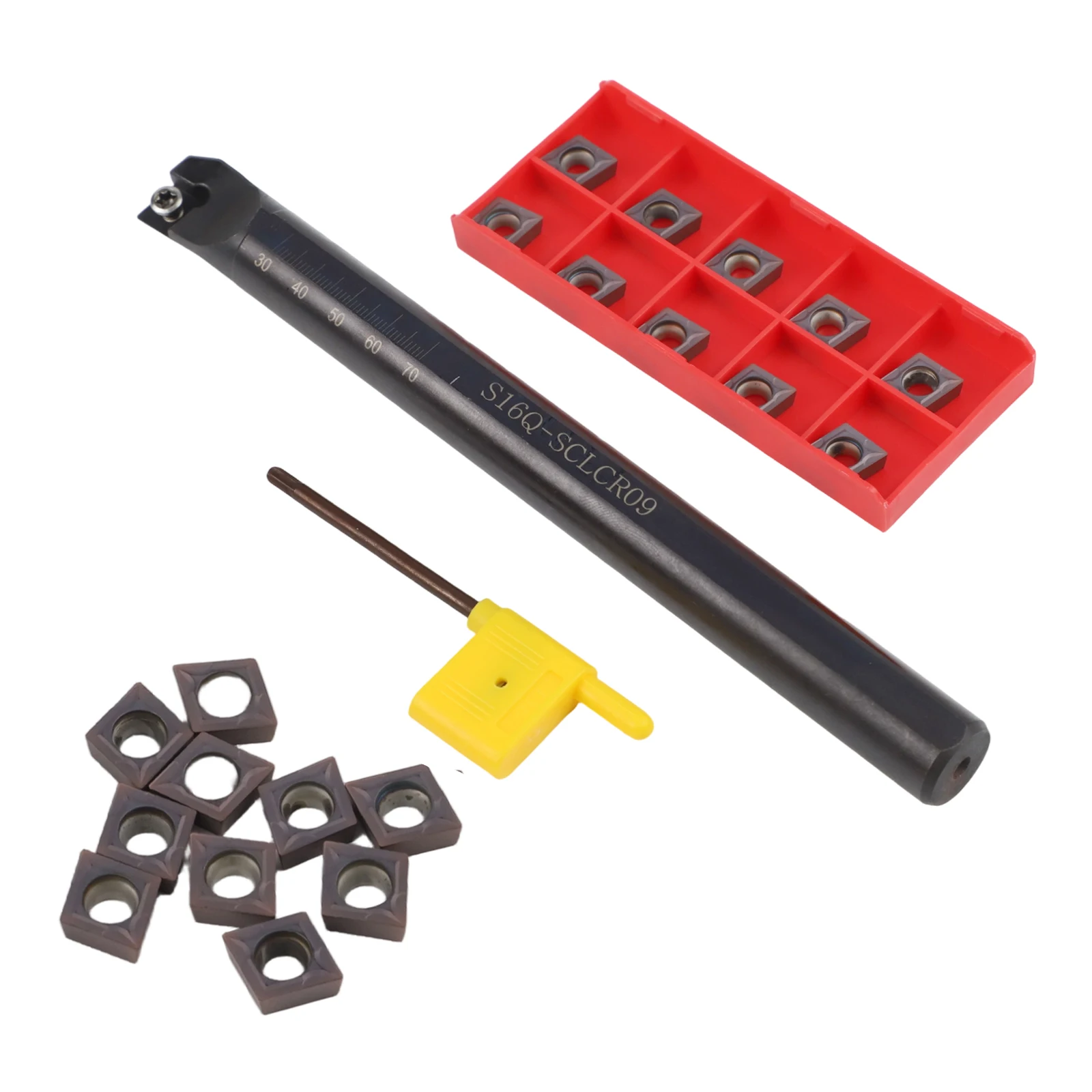portautensili-per-tornio-s16qsclcr09-da-16-mm-con-10-lame-in-carburo-ccmt09t304-per-semilavorazione-e-finitura-in-lavorazione-dei-metalli