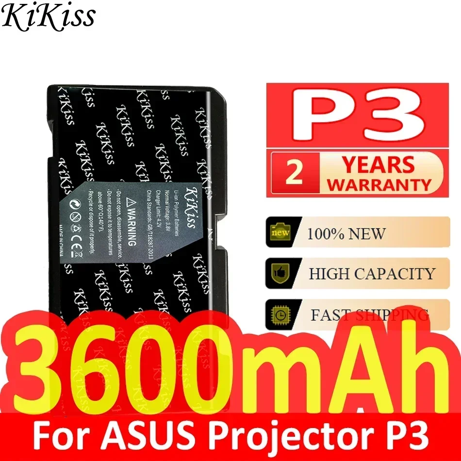 

KiKiss Battery 3600mAh For ASUS Projector P3