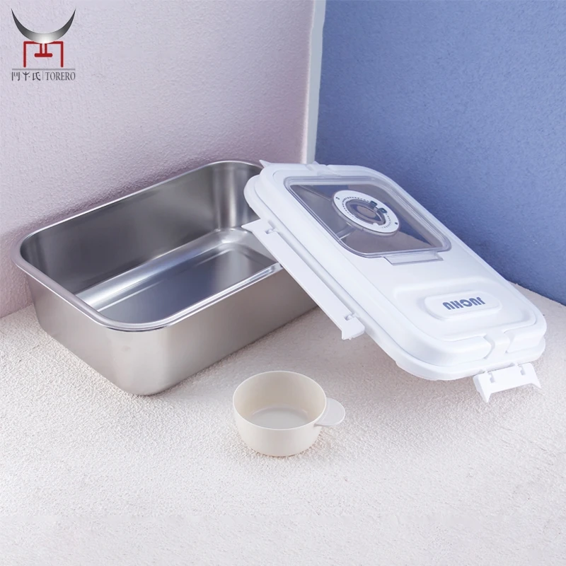 الفولاذ المقاوم للصدأ الحيوانات الأليفة الغذاء تخزين برميل للكلاب القط الغذاء سعة كبيرة مختومة الحشرات واقية الرطوبة صندوق طعام القطط