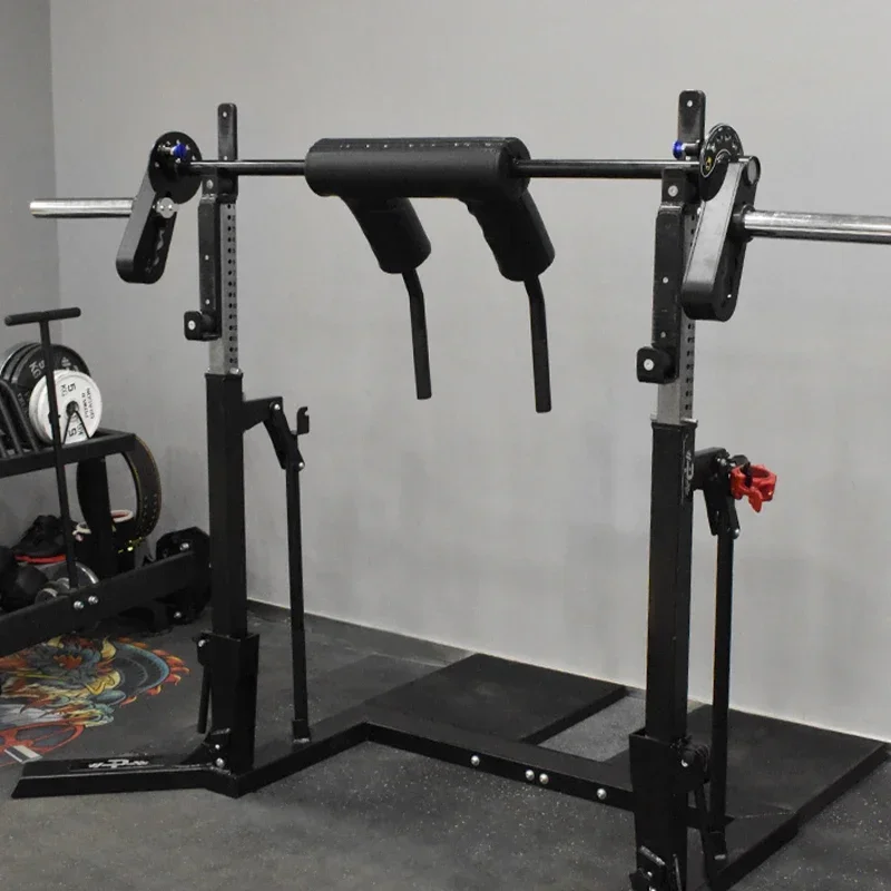 Adjustable Barbell Safety Squat Bar Custom Logo Gym Fitness Transformer Squat Bar