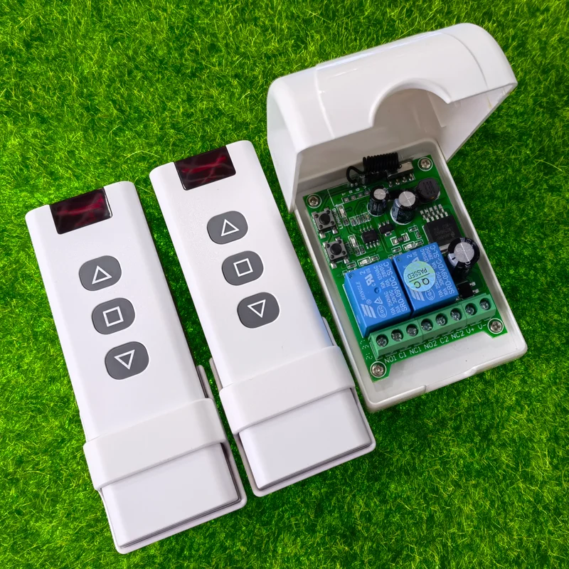 DC12V 24V 36V 2 CH Channel 2CH Mini Wireless RF Remote Control Light Switch 10A Relay Output Radio Receiver Module +Transmitter
