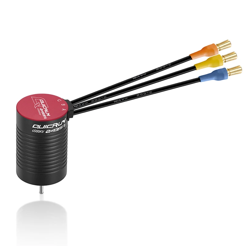 Motor Hobbywing QuicRun 2435 G3 4500KV 6500KV cocok untuk mobil RC 1:18 1:16 TRX4M