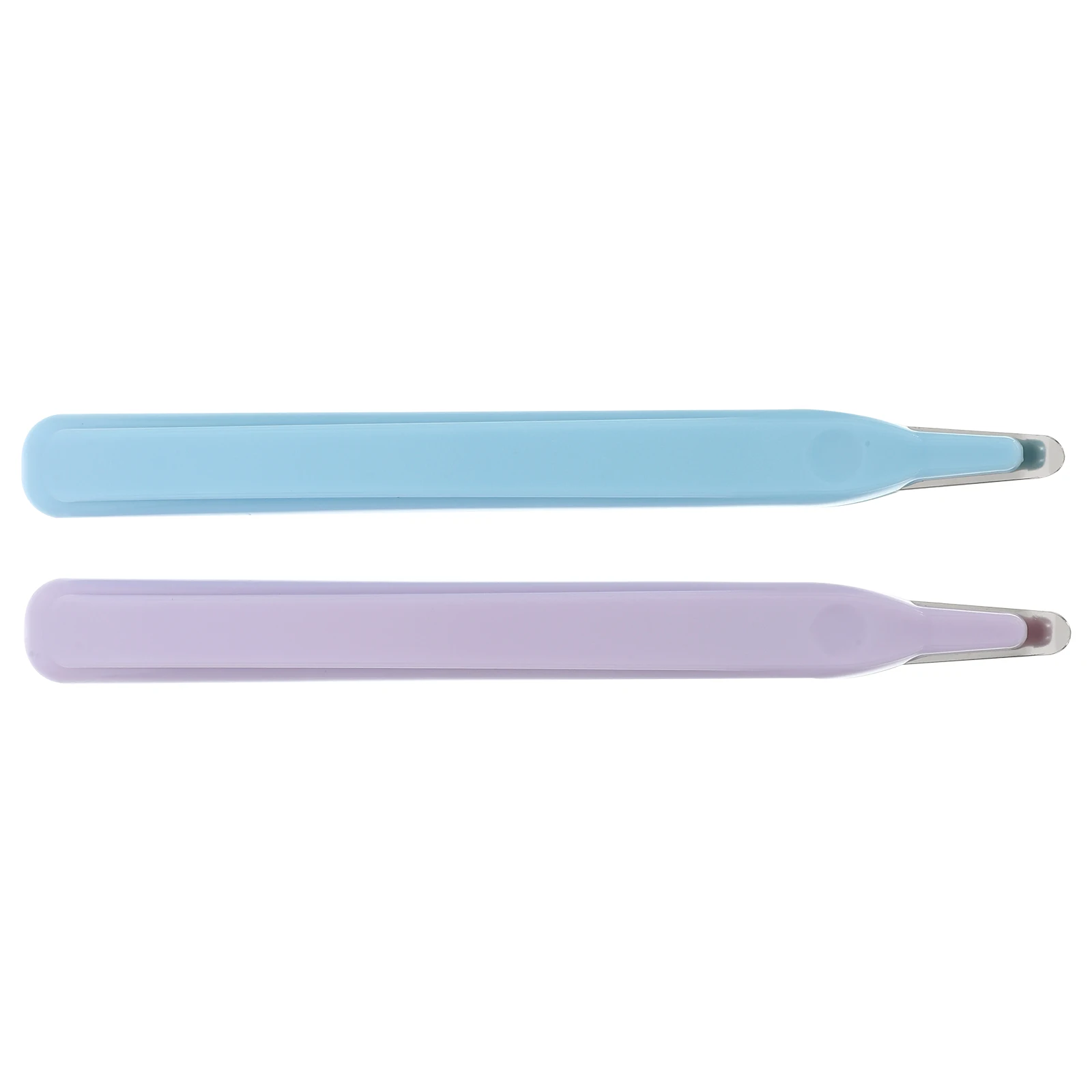 

2 Pcs Pen Type Staple Remover Streamlined Design Office Use Light Blue Purple Color Nail Puller Tool