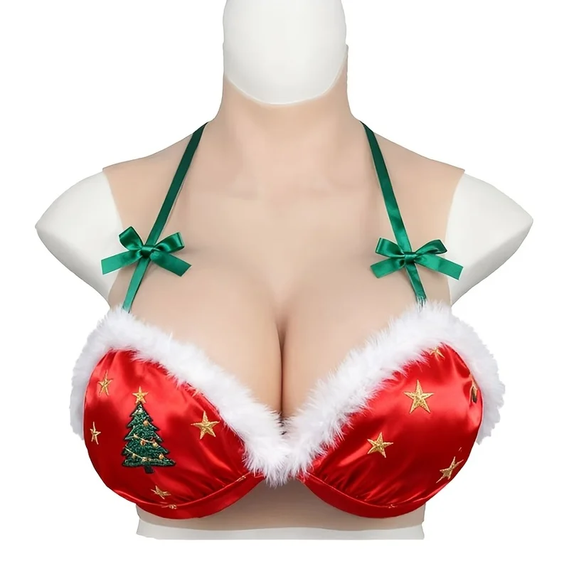 Drag Queen Breast Plate For Crossdresser Silicone Breast Forms Huge Boobs For Transgender Cosplay Shemale Plate C/D/E/G Cup Size
