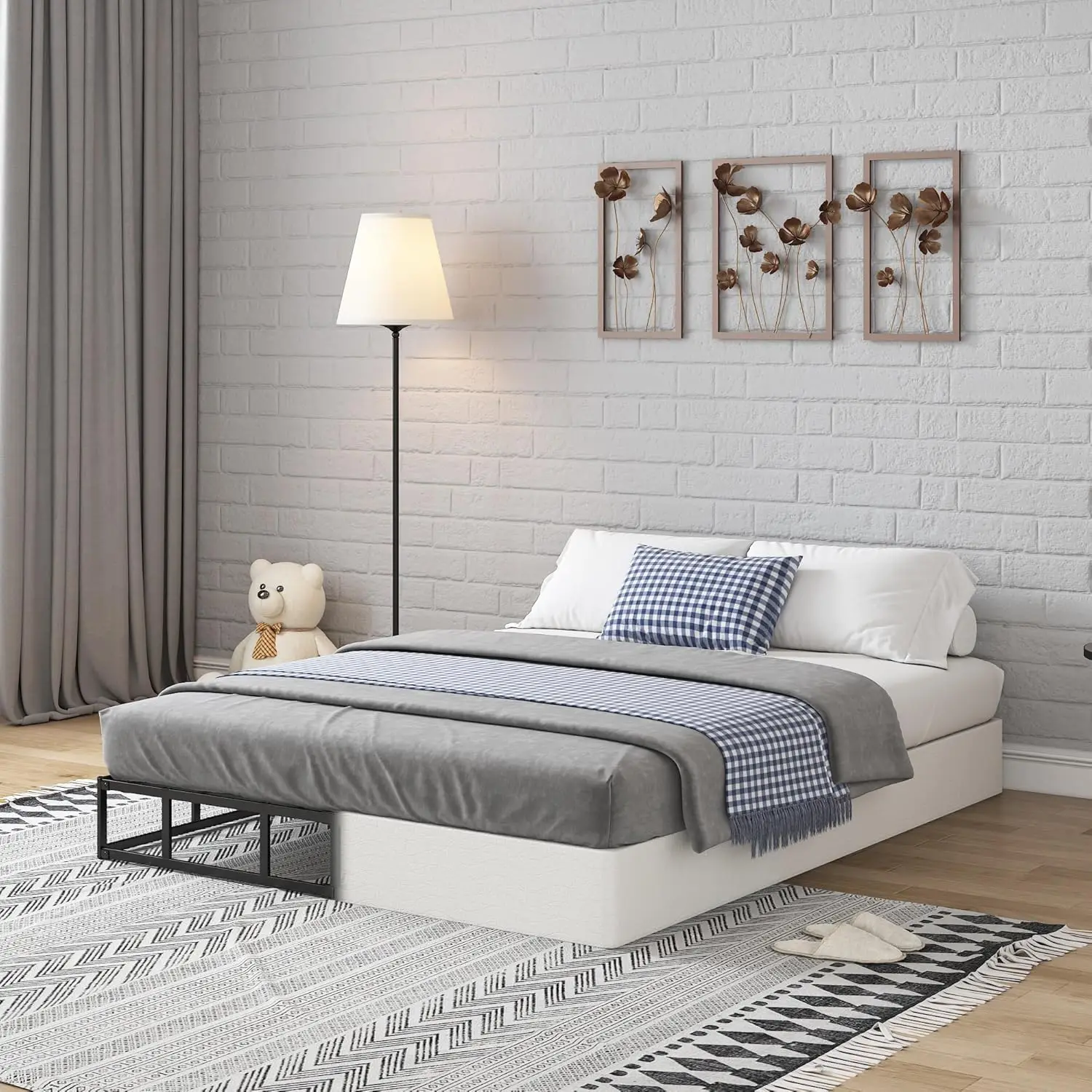 

Full Size Box Spring with Fabric Cover Set,7 Inch High Profile Full Box Spring with 3000lbs Max Weight Capacity, Durable