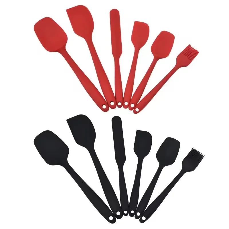 

6 шт., силиконовые антипригарные лопатки для выпечки