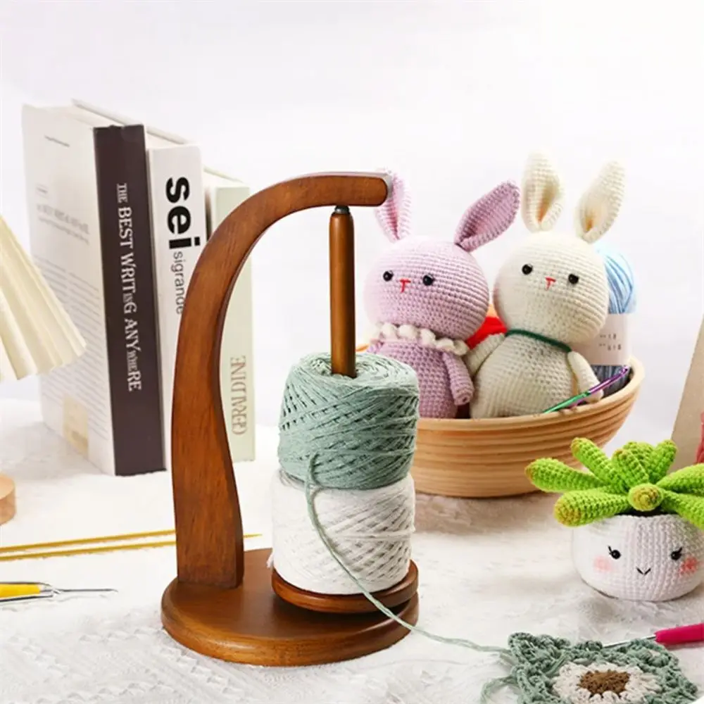 Rotating Yarn Stand Wool Ball Winder Thread Spool Knitting Tool Anti‑Tangle Yarn Holder for Hand Knitting Crochet