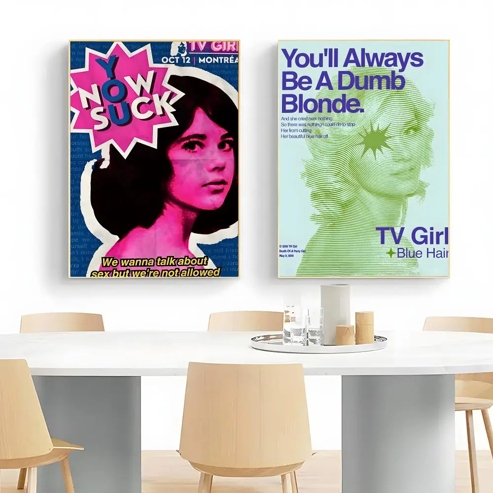 dreamy band T-TV Girl Poster Wall Art Print Decorative Mural Home Decor Gift Unframed