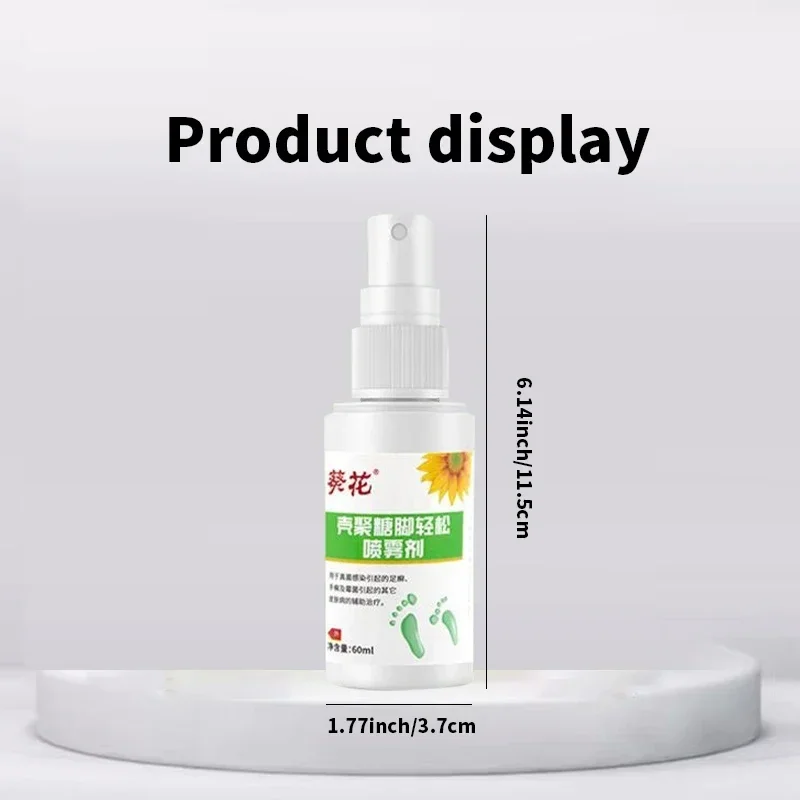 Foot Odor Tinea Pedis Treatment Spray Remover Feet Sweat Beriberi Athlete Foot Peeling Anti Fungal Itch Inhibits Fungus Medicine