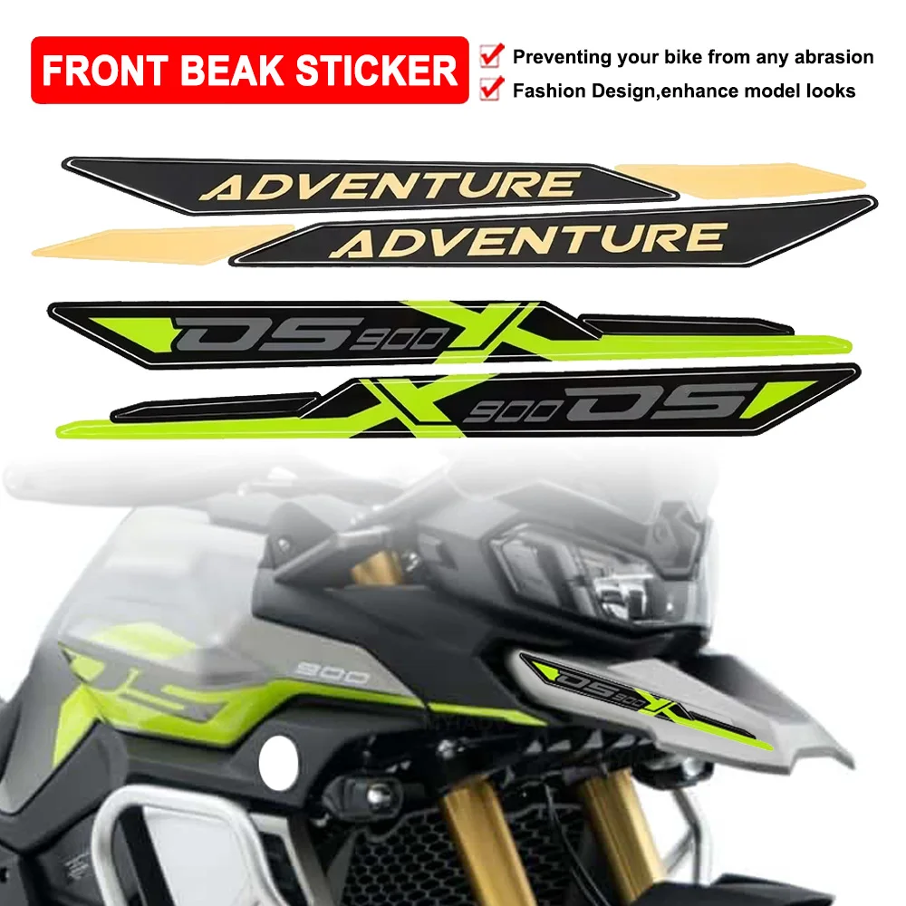 

For VOGE DS900X 900 DSX DSX900 2024 For Valico DS 900X 900DSX Motorcycle Front Beak Protector Decals Kit Head Front Lip Stickers