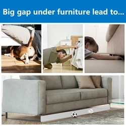 3.0m PVC Sofa Baffle Sofa and Bed Self-Adhesive Gap Bumper Under Couch & Furniture