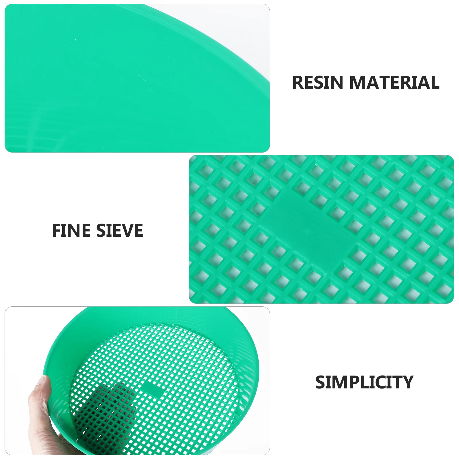 

Garden Sieve Plastic Compost Sifter Lightweight Gravel Sand Separator For Balcony Mini Garden Tool Stone Riddle