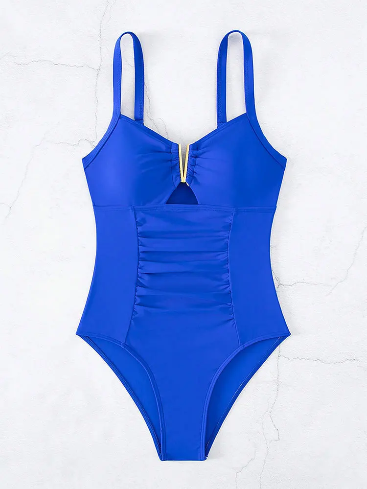 2026 V-neck Shiny Swimwear Women Beach One Piece Swimsuit Mujer Trikini Badpak Maio Biquini Monokini Bikini - Image 5
