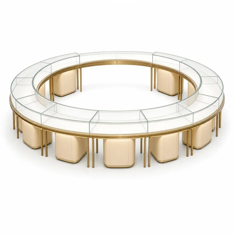 custom.Custom LED Jewelry Display Showcase with Tempered Glass and Aluminium Frame Jewelry Stores and Showrooms