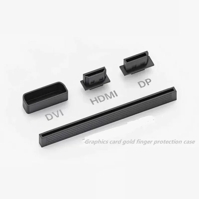 Graphics Card Universal Dustproof Plug Finger Protection Cover HDMI DP DVI Interface Rubber Plug Dustproof Cap